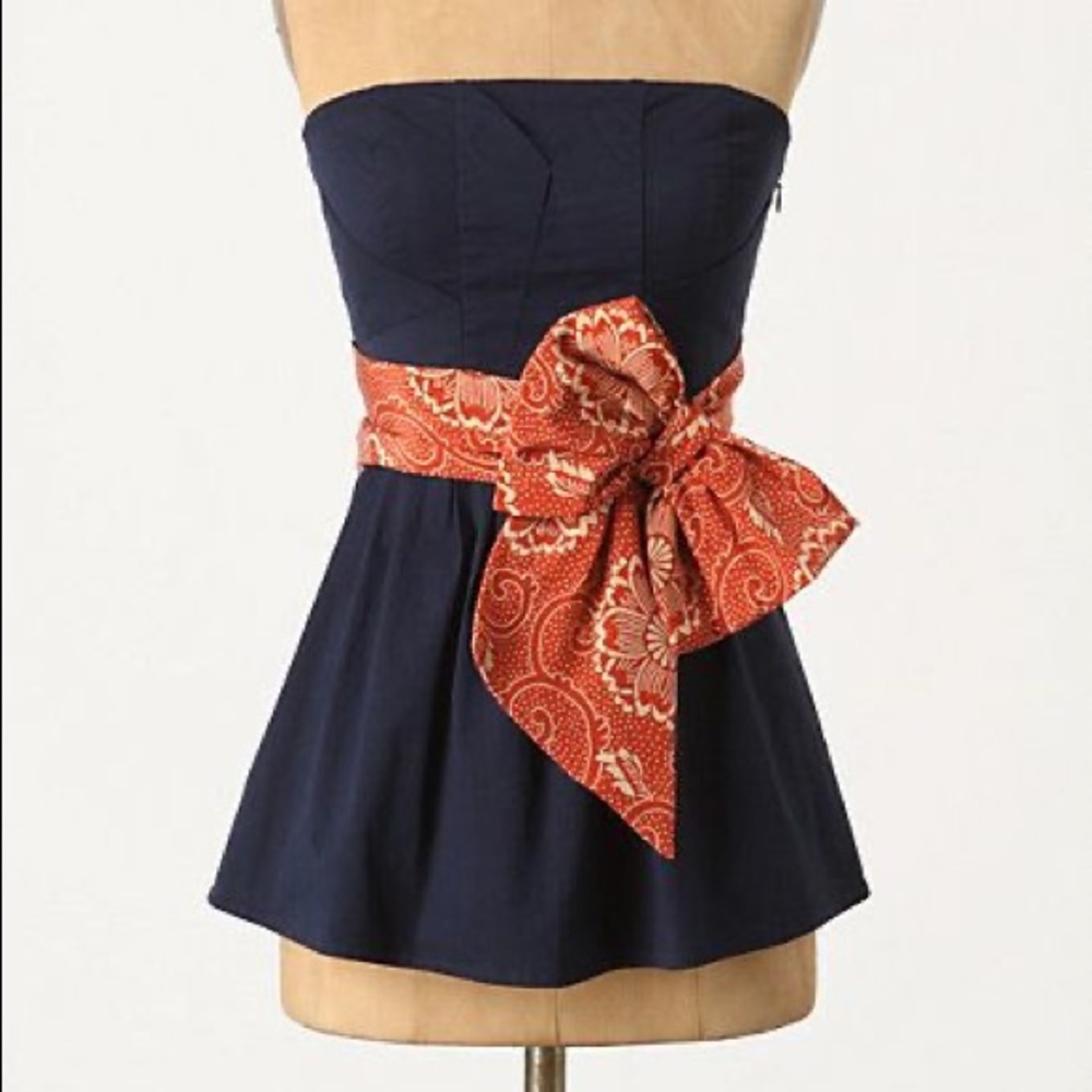 Anthropologie Edme & Esyllte tube top sz 0